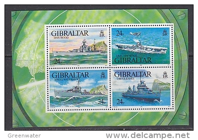 Gibraltar 1993 Battle Ships M/s ** Mnh (26171K) - Gibilterra