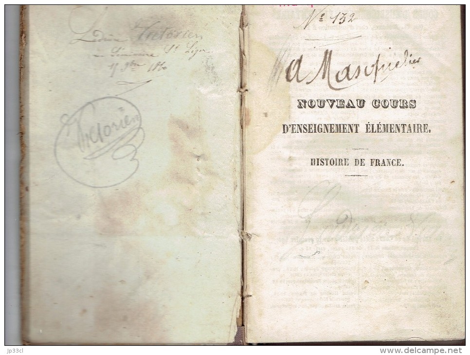 Histoire De France Mise à La Portée Des Enfants Par G. Beleze (avec Questionnaires) 1860 - 1801-1900