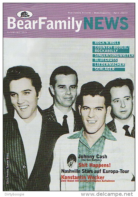 BEAR FAMILY NEWS - Avril 2007 - Elvis PRESLEY - Tommy BLAKE - Johnny CASH - Jerry Lee LEWIS - Ricky NELSON - Hank SNOW - Musik