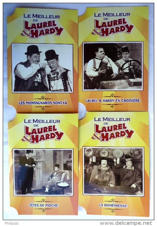 COFFRET 4 DVD LE MEILLEUR DE LAUREL ET HARDY -  LA BOHEMIENNE - EN CROISIERE - LES MONTAGNARDS SONT LA -TETES DE PIOCHES - Comedy