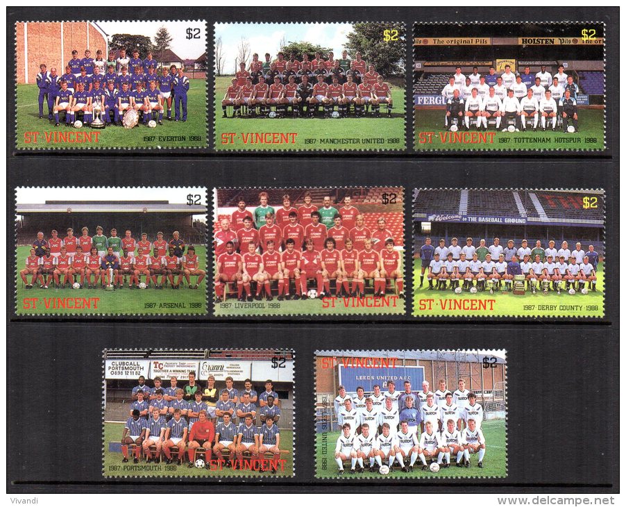 St Vincent - 1987 - English Football Teams - MNH - St.Vincent (1979-...)