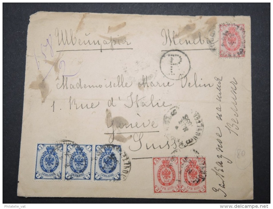 RUSSIE - Enveloppe Pour La Suisse En 1895 - A Voir - Lot P12954 - Briefe U. Dokumente