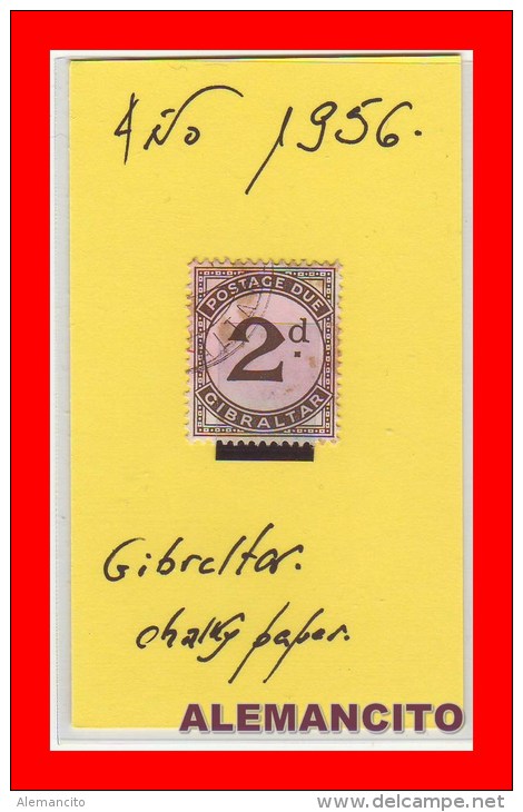GIBRALTAR  -   SELLO  DEL- AÑO - 1956 - Gibraltar