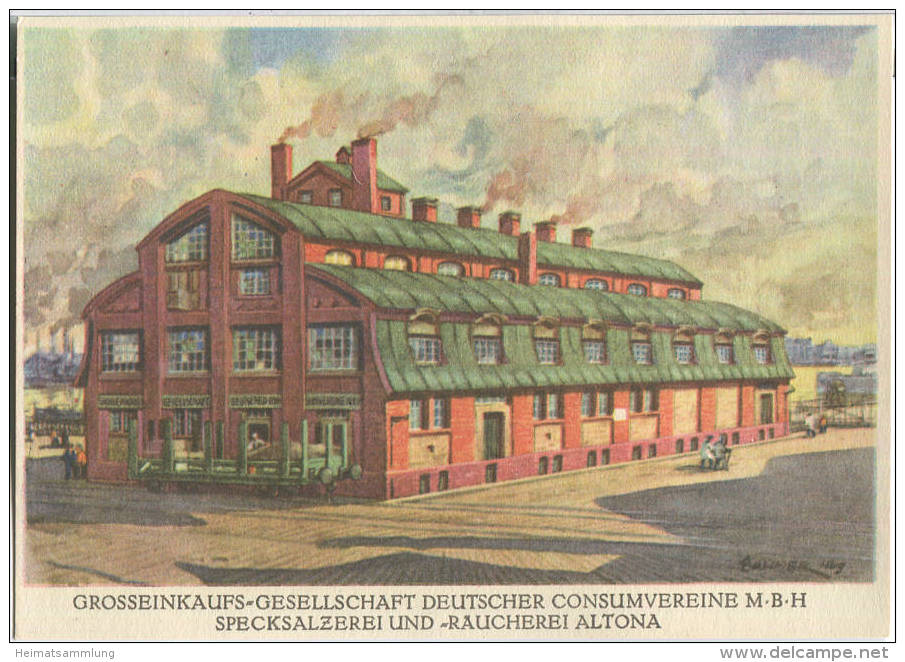 Hamburg-Altona - Grosseinkaufs-Gesellschaft Deutscher Konsumvereine M.B.H - Specksalzerei Und Raucherei - Altona