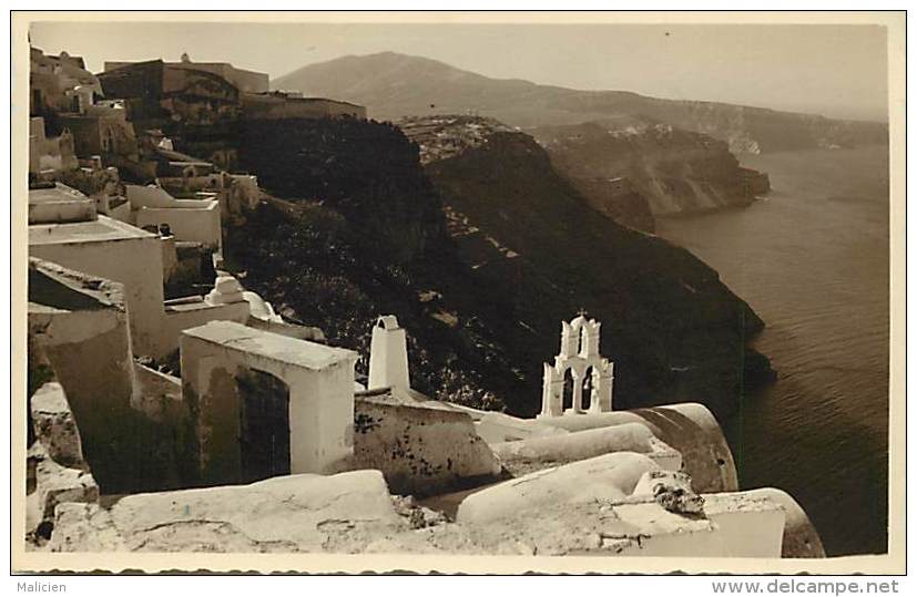 - Ref K 513 - Grece - Santorin - Le Merovig - Carte Photo - Dimensions  Env. 13.5 Cmx 8.5 Cm  - Carte Photo Bon Etat - - Grèce