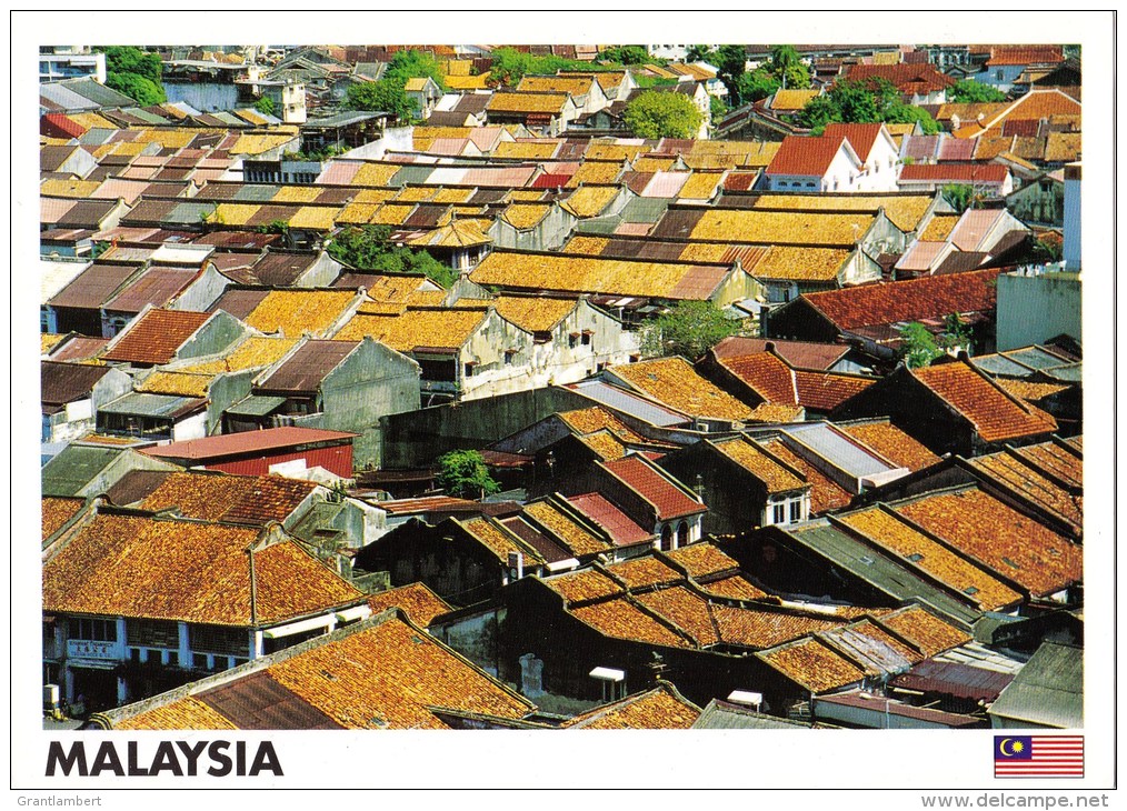 Pre-war Houses, Georgetown, Penang, Malaysia - Yacine 43582 Unused, 17 X 12 Cm - Malaysia