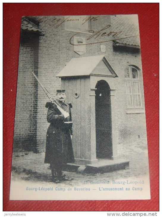 MILITARIA - UNIFORMES - Armée Belge -  Bourg Léopold, Camp De Beverloo - L´amusement Au Camp - 1906 - (2 Scans) - Uniformes