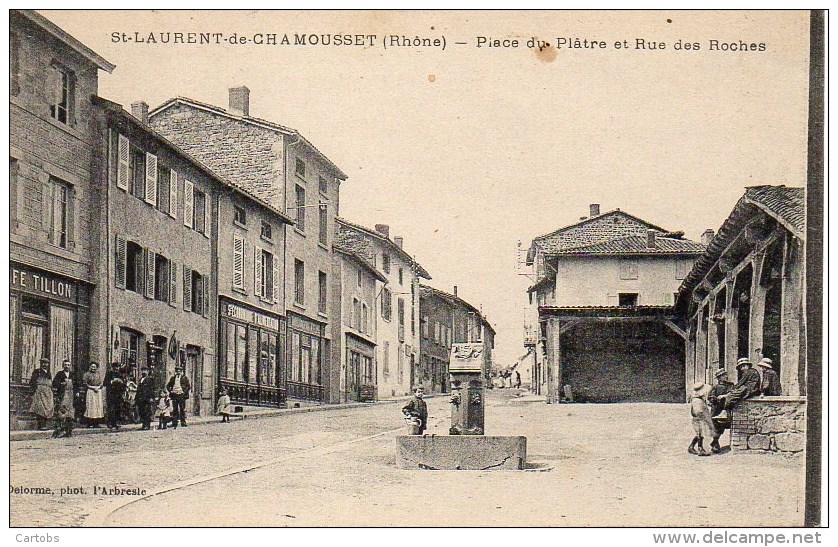 69 St-LAURENT-de-CHAMOUSSET Place Du Plâtre Et Rue Des Roches - Saint-Laurent-de-Chamousset
