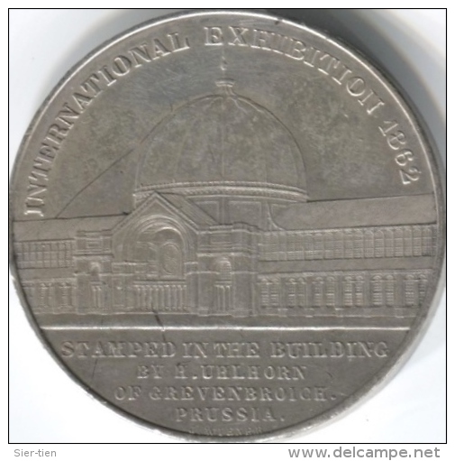 Internationale Tentoonstelling 1862 - Elongated Coins