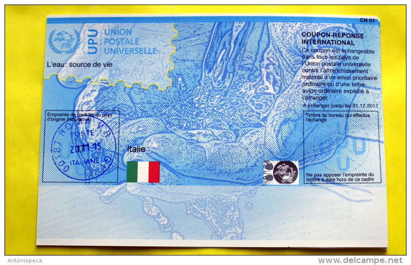 ITALIA 2015 - THE INTERNATIONAL COUPON CANCELLED - Entero Postal