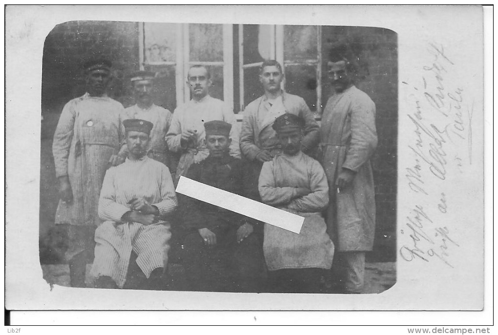 Fourmies Nord Hôpital Allemand Groupe De Soldats Allemands Bléssés 1 Carte Photo 1914-1918 14-18 Ww1 Wk1 - War, Military