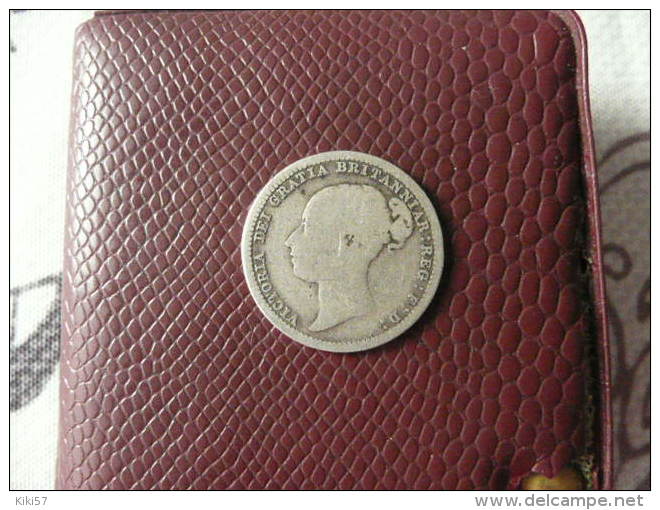 GRANDE BRETAGNE Monnaie De 6 Pence 1880 En Argent RARE - H. 6 Pence