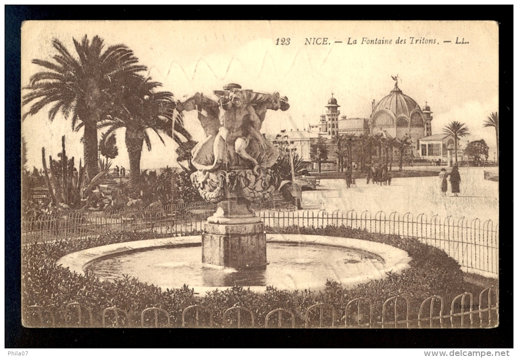 Nice - La Fontaine Des Tritons - LL / Postcard Circulated - Musei