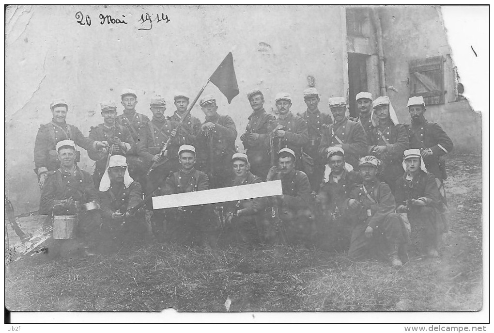 Soldats Allemands Avec Cannes Dans Leur Cantonnement Art Populaire 1 Carte Photo 1914-1918 14-18 Ww1 Wk1 - Guerre, Militaire