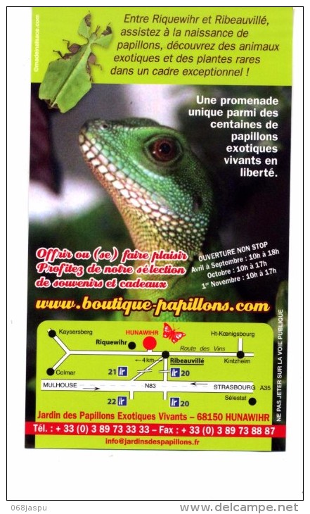 Carte Loisir Papillon Hunawihr - Publicités