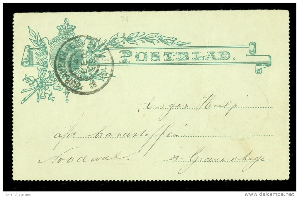 NEDERLAND HANDGESCHREVEN POSTBLAD Uit 1898 Van LOKAAL ´S-GRAVENHAGE (10.054) - Postal Stationery