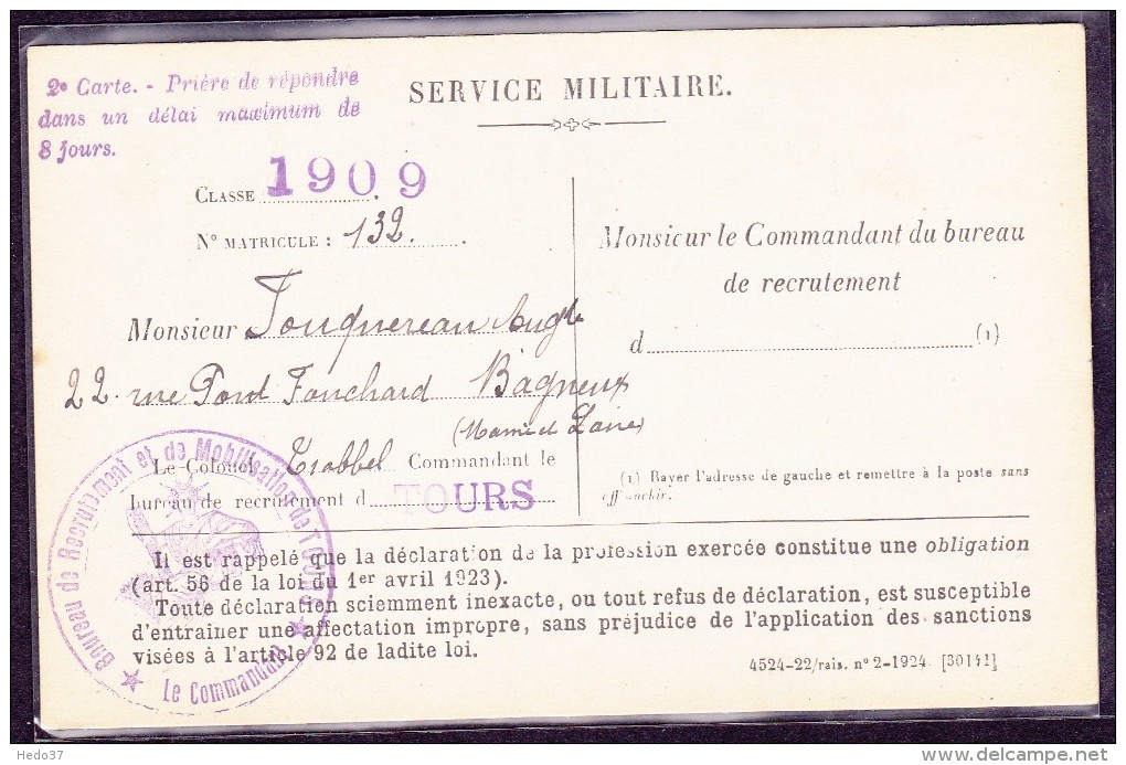 Cachet Militaire - Lettre - Cachets Militaires A Partir De 1900 (hors Guerres)