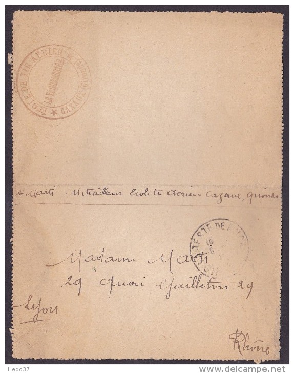 Cachet Militaire - Lettre - Cachets Militaires A Partir De 1900 (hors Guerres)