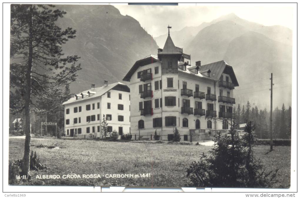 ALBERGO CRODA ROSSA CARBONIN  VIAGGIATA F.P. - Bolzano (Bozen)