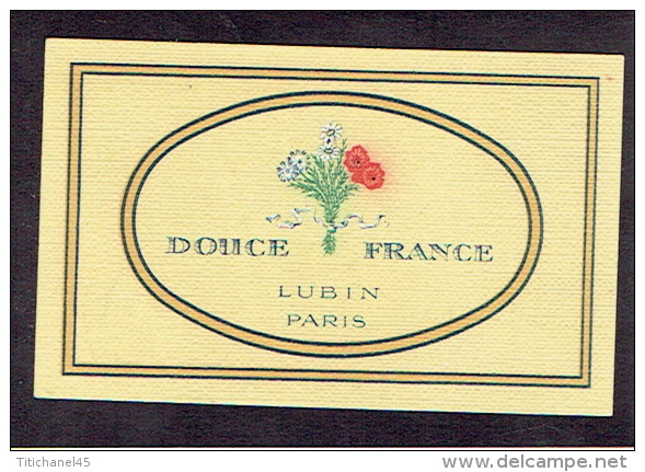 Carte Parfum  -  DOUCE FRANCE De LUBIN - Paris - "Chez Eugène" Parfumerie à ESNEUX - Anciennes (jusque 1960)