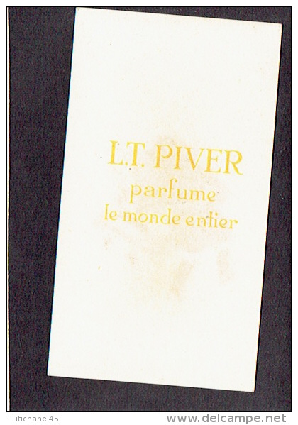 Carte Parfum  - CUIR DE RUSSIE De L.T.PIVER - Paris - Anciennes (jusque 1960)