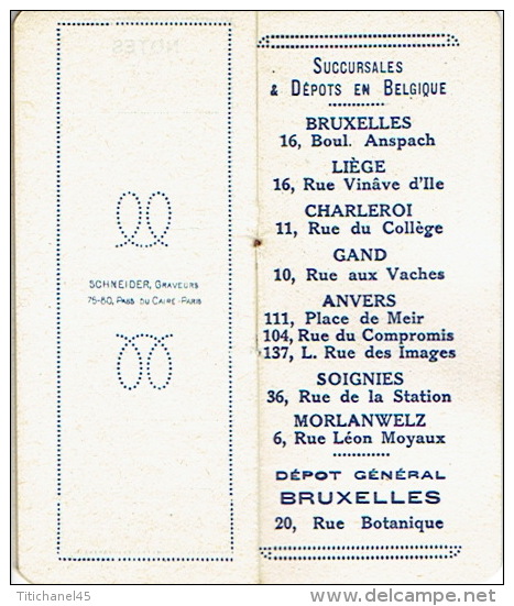 Petit Calendrier De 1927 Offert Par La Parfumerie JUVENA à Paris - Bruxelles - Parfums Suprême Origan, Pluie De Fleurs - Petit Format : 1921-40