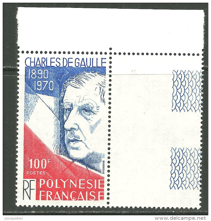 Polynésie Française Neufs Sans Charniére,  MINT NEVER HINGED, 10e Anniversaire De La Mort Du Général De Gauelle - Unused Stamps