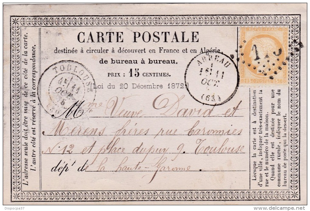 Carte Postale Precurseur - GC  175  ARREAU  ( 63  )  HAUTES-PYRENEES     - REF 12137 - Otros & Sin Clasificación