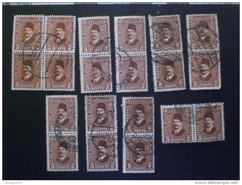 STAMPS  EGITTO 1936 -1937 Issue Of 1927 But Inscribed "POSTES" - Gebruikt