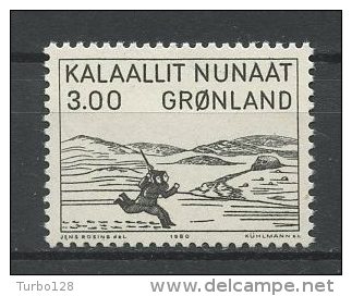 GROENLAND 1980 N° 112 ** Neuf = MNH Superbe Cote 1.25 € Aron De Kangeq Peintre Pêcheur Esquimaux Peintures Paintings - Unused Stamps