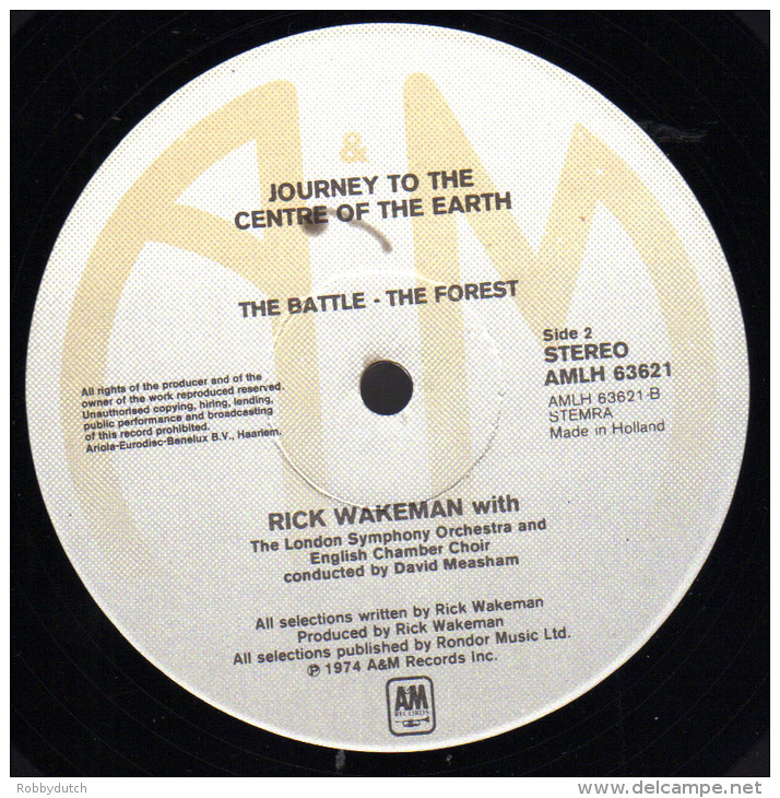 * LP *  RICK WAKEMAN - JOURNEY TO THE CENTRE OF THE EARTH (Holland 1974 EX-!!!)