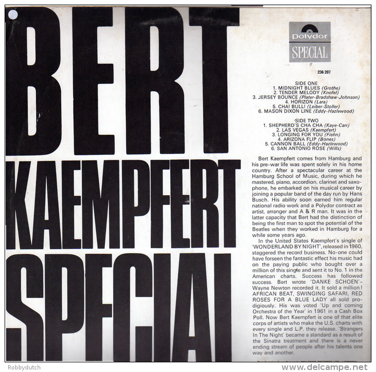 * LP *  BERT KAEMPFERT SPECIAL (England 1967 Mono EX-!!!) - Instrumentaal