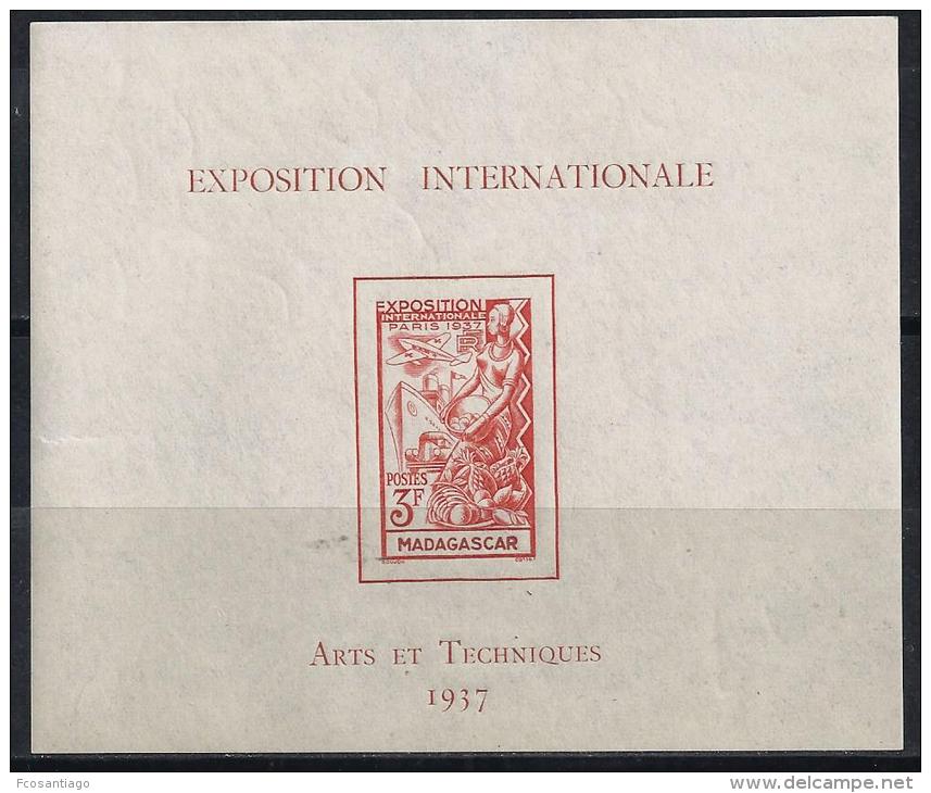 ARTE/EXPOSICION INTERNACIONAL PARIS - MADAGASCAR 1937- Yvert#H1*  Precio Cat&euro;9 - Otros & Sin Clasificación