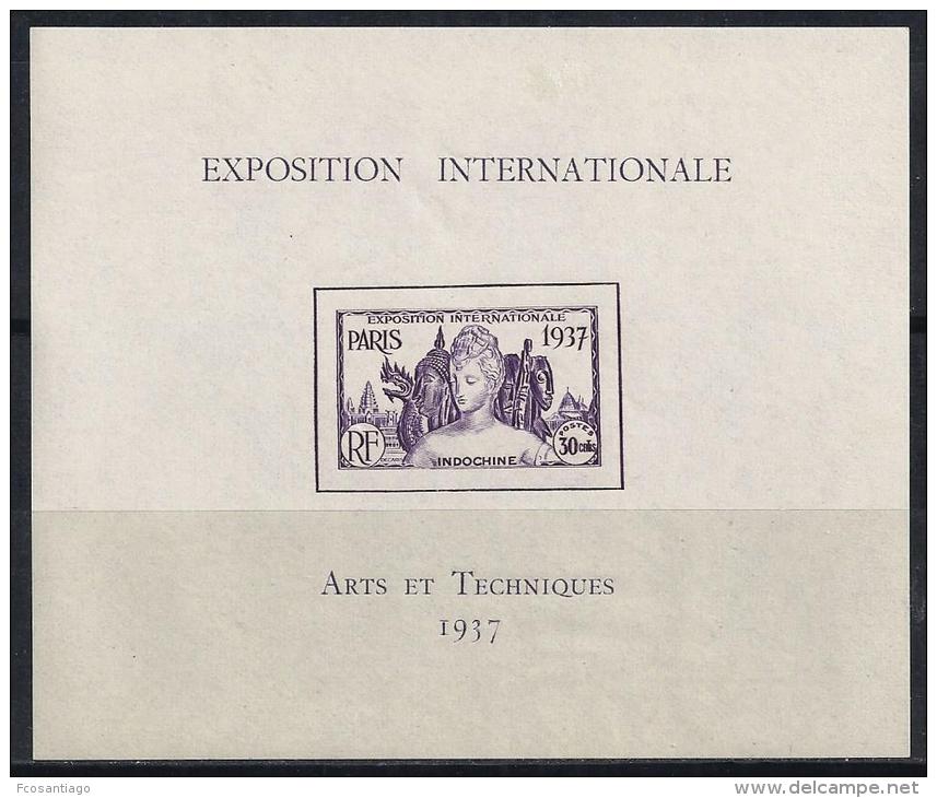 ARTE/EXPOSICION INTERNACIONAL PARIS - INDOCHINE 1937- Yvert#H1*  Precio Cat&euro;10 - Otros & Sin Clasificación