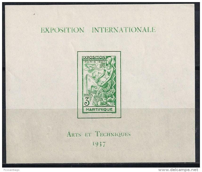 ARTE/EXPOSICION INTERNACIONAL PARIS -MARTINIQUE 1937- Yvert#H1*  Precio Cat&euro;10 - Otros & Sin Clasificación