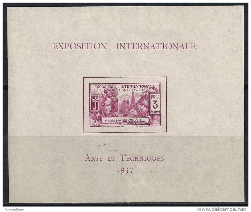 ARTE/EXPOSICION INTERNACIONAL PARIS -SENEGAL 1937- Yvert#H1*  Precio Cat&euro;9 - Otros & Sin Clasificación