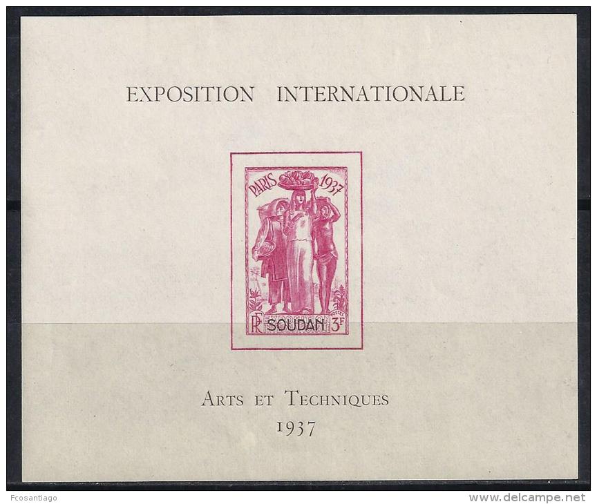 ARTE/EXPOSICION INTERNACIONAL PARIS -SOUDAN 1937- Yvert#H1*  Precio Cat&euro;9 - Otros & Sin Clasificación