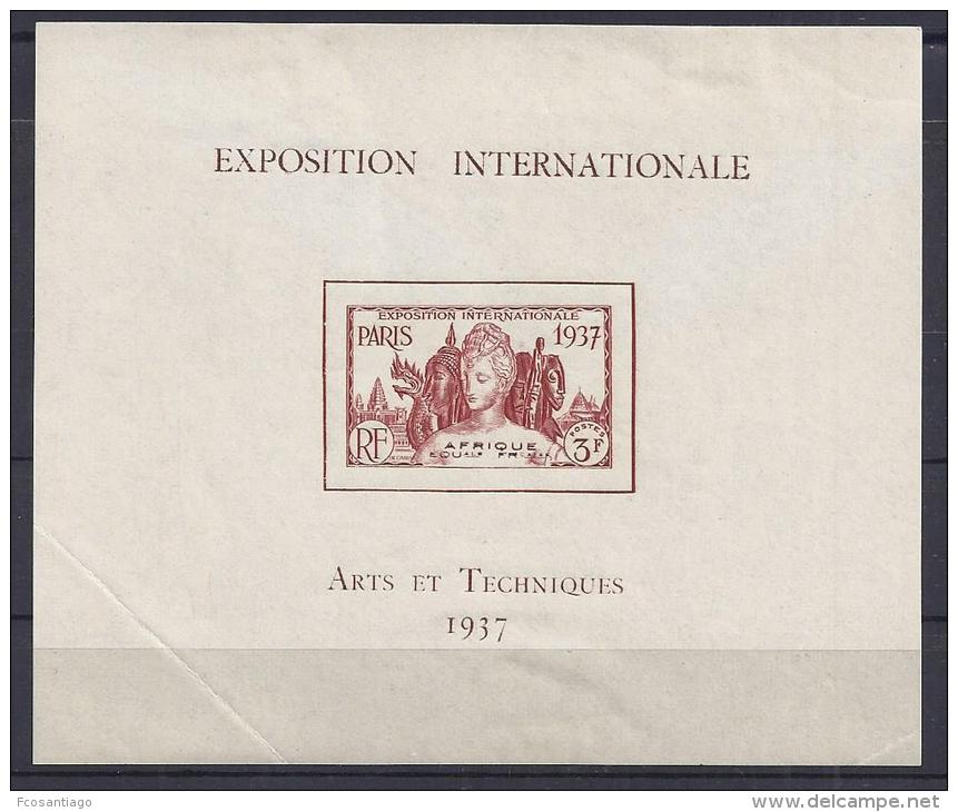ARTE/EXPOSICION INTERNACIONAL PARIS -AFRIQUE ECUATORIAL 1937- Yvert#H1*  Precio Cat&euro;11 - Otros & Sin Clasificación