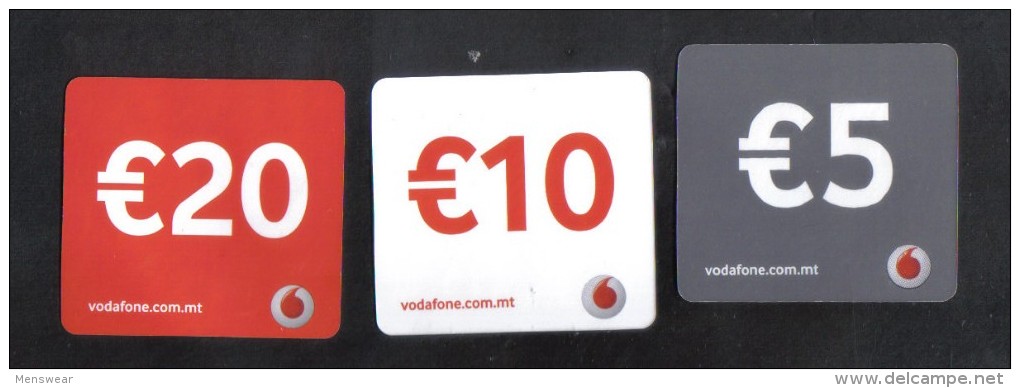 MALTA VODAFONE 3 PHONECARDS. - Malta