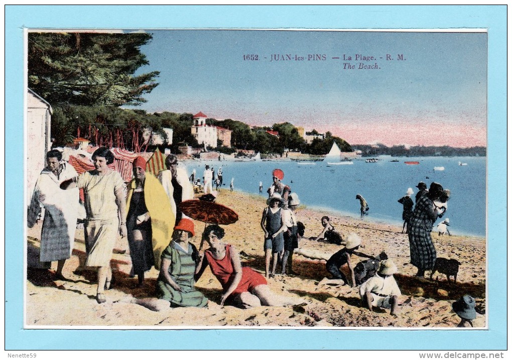 JUAN LES PINS -- TBE -- La Plage N° 1652 - Juan-les-Pins