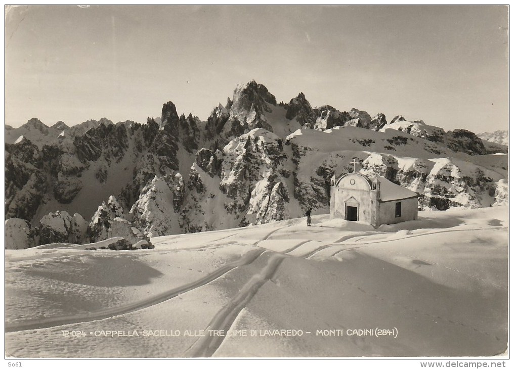 4618.   Cappella Sacello Alle Tre Cime Di Lavaredo - Monti Cadini - Animata - 1956 - Altri & Non Classificati