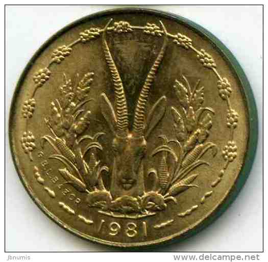 Afrique De L´Ouest West African States Union Monétaire 5 Francs 1981 BCEAO UMOA KM 2a - Sonstige – Afrika