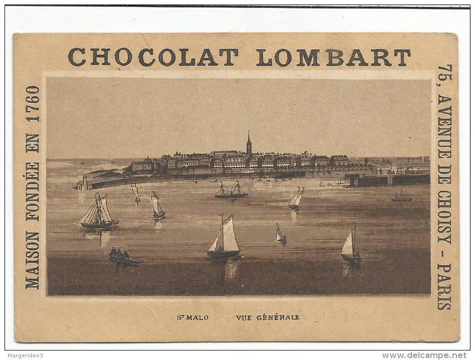 CHROMOS CHOCOLAT LOMBART - VUE GENERALE DE SAINT MALO - Lombart