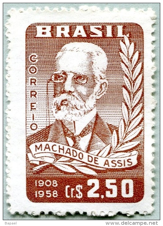 N° Yvert 663 - Timbre Du Brésil (1958) - MNH - Joaquim Maria Machado De Assis (1839-1908) (DA) - Ongebruikt