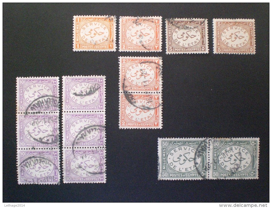 STAMPS  EGITTO 1938 SERVICE TAXE - Used Stamps