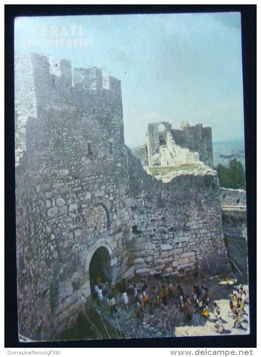 ALBANIA BERAT (BELGRAD) VIEW OF CASTLE GATE. COMMUNIST PERIOD. - Albania