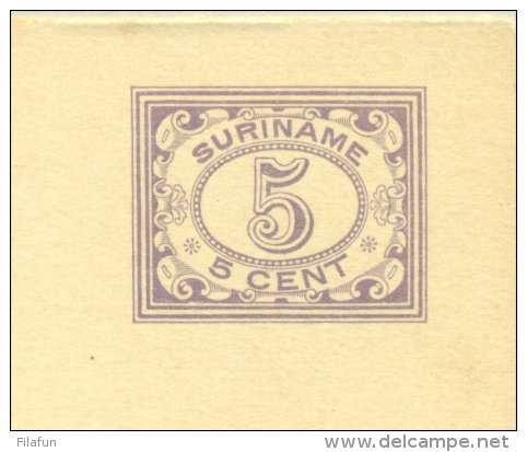 Suriname - 1927 - 5+5 Cent Briefkaart Cijfer Vürtheim II - G35 - Suriname ... - 1975