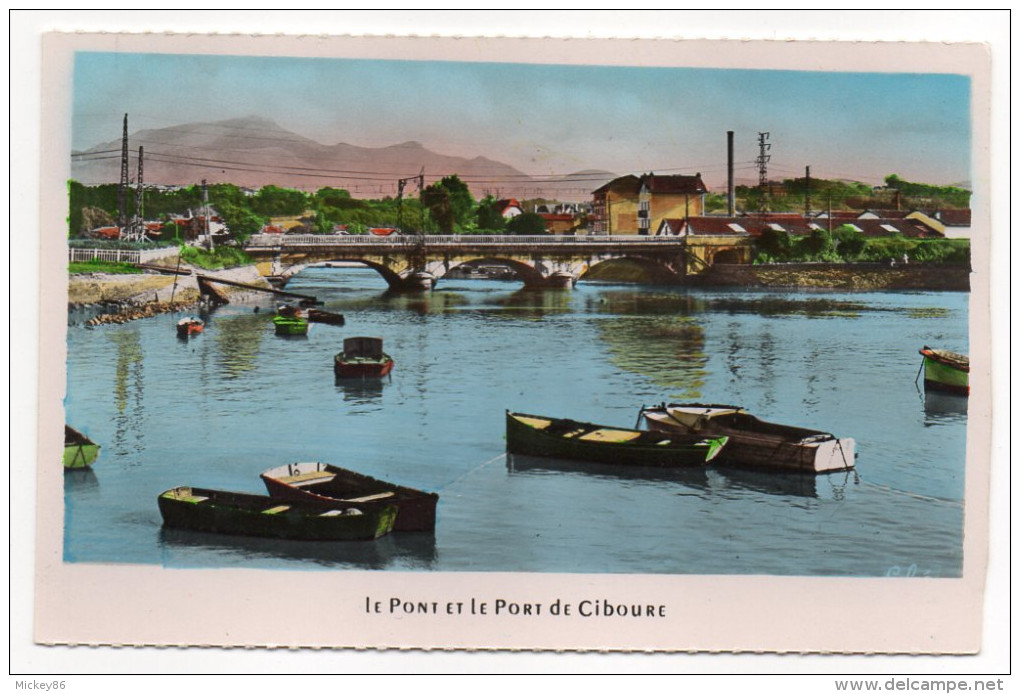 CIBOURE--Le Pont Et Le Port De Ciboure  Cpsm 14 X 9  éd  Elcé - Ciboure