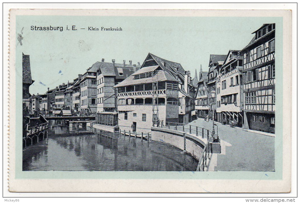 STRASBOURG--1908--Klein Frankreich  éd  Schaefer & Co  G M B H  Berlin SW 48---Beau Cachet STRASBURG Cpa Allemande - Strasbourg