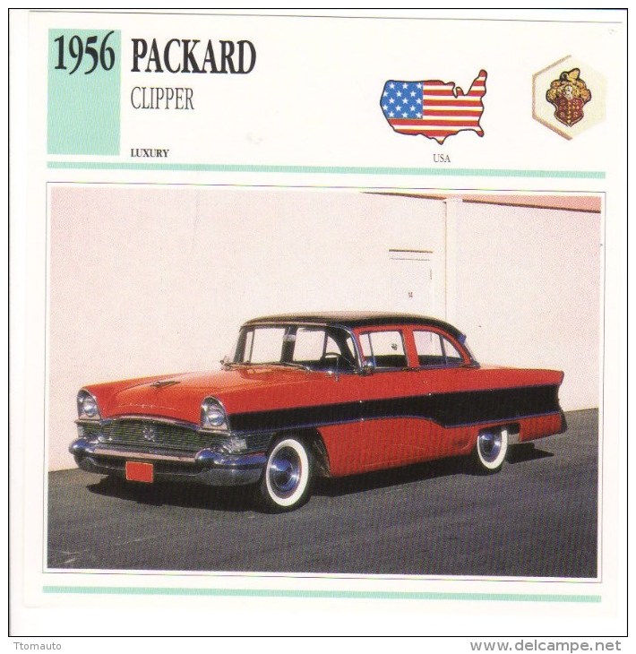 Packard  Clipper Sedan   -  1956  -  Fiche Technique Automobile (USA) - Voitures